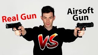 Real Gun vs Airsoft Gun  SSP1 [upl. by Marget]