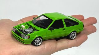 I made a Toyota AE86 model with my own hands using plasticine clay [upl. by Marion792]