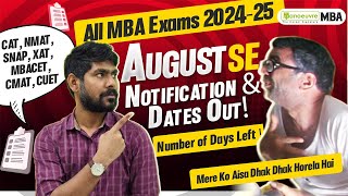 MBA Entrance Exam 202425 CAT  NMAT  SNAP  XAT  MBA CET CMAT  CUET PG Notification amp Dates Out [upl. by Ahseenyt]