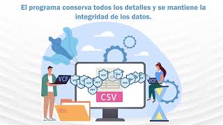 Transferir contactos de formato CSV a VCF  Softaken Convertidor de CSV a vCard [upl. by Nitnerb]