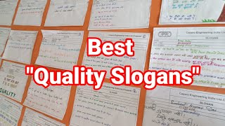 Best Quality Slogans  Quality Month Slogans  Top Ten Quality Month Slogans  Quality Slogans [upl. by Saphra]