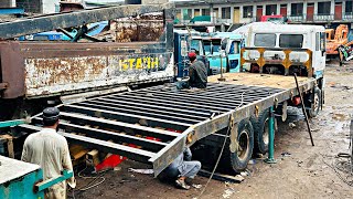 Handmade Manufacturing Process of Trairler LowBed for Heavy Machinery Transport in Local Factory [upl. by Storfer433]