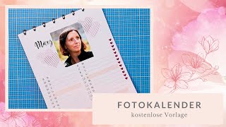 DIY Fotokalender 2022  Geschenkidee  Wandkalender kostenloser Download Freebie [upl. by Langille]