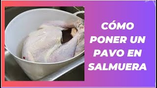 Cómo poner un pavo en salmuera [upl. by Yael455]