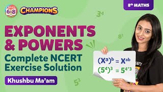 Exponents and Powers Class 8 Maths Chapter 12 Complete NCERT Solutions  BYJUS  Class 8 [upl. by Vania]