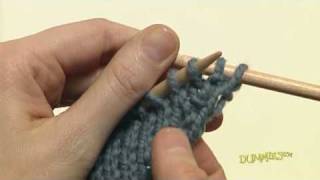 How to Increase and Decrease Knitting Stitches For Dummies [upl. by Shanley]