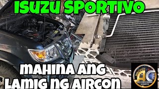 ISUZU SPORTIVO MAHINA ANG LAMIG NG AIRCON [upl. by Aicilaf]