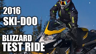 TEST RIDE 2016 SkiDoo MXZ Blizzard 800R [upl. by Anipsed]