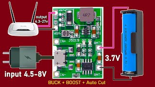 J5019 1s Battery Charger Manager With Boost Output 4327v Buck  Step Up 2A  Auto Cut [upl. by Eldin874]