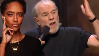 FIRST TIME REACTING TO  GEORGE CARLIN quotPEOPLE ARE BORINGquot REACTION [upl. by Aicinod]