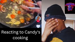 Reacting to a terrible TikTok cooking channel  Candys Cooking [upl. by Brigg]