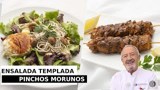 ENSALADA TEMPLADA y PINCHOS MORUNOS de PAVO  Recetas de Arguiñano [upl. by Tavia]