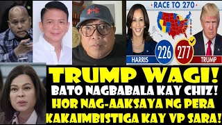 TRUMP WAGI BATO NAGBABALA KAY WAITER CHIZ HOR NAG AAKSAYA NG PERA NG KAKAIMBISTIGA KAY VP SARA [upl. by Atidnan927]