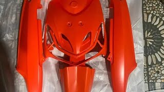 How to paint Yamaha matte orange  Samurai Paint Vivid orange🔥 [upl. by Verdha]