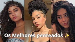 Os MELHORES penteados para cabelo CACHEADOS  ideia de penteado ♡ [upl. by Deuno795]