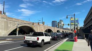 Signal separated bikeped phase and leading left turn  permissive FYA phase [upl. by Maltz95]