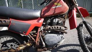 HONDA XL250R 動作確認 [upl. by Lipcombe201]