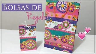 Como hacer bolsas de papel regalo ♥ [upl. by Yeslah]