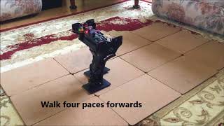 3D printed 6DOF Biped Robot with Lewansoul LDX218227 motors Bluetooth controlled [upl. by Nebe529]