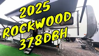 NEW 2025 ROCKWOOD SIGNATURE 378DBH 5TH WHEEL BUNK HOUSE DESK Dodd RV EXPO WD PREP BUNK BEDS [upl. by Eimareg]