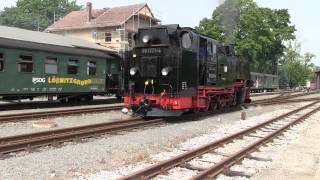 Lößnitzgrundbahn  Rangierfahrten Radeburg [upl. by Atibat]