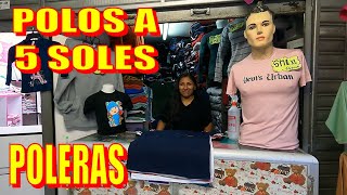 Point de POLOS a 5 SOLES y POLERAS en GAMARRA venta x mayor y menor todo BARATO y más  YEVIS URBAN [upl. by Holli]