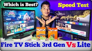 Amazon Fire TV Stick 3rd Gen vs Fire TV Stick Lite  Which is Best   Comparison 2023 [upl. by Ellwood]