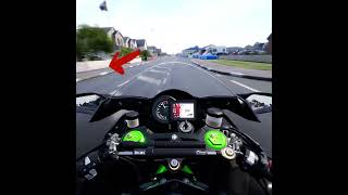 Crash Moment During Ninja H2 vs H2R Speed Duel at the End [upl. by Anelagna]