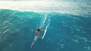 INSANE OC1 canoe surfing at Abay Hawaii  Epic Winter Swell amp Big rides [upl. by Myrt635]