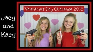 Valentines Day Challenge 2016  Jacy and Kacy [upl. by Leveridge]