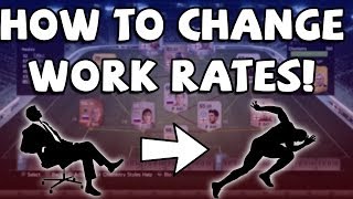 FIFA 14 Ultimate Team  HOW TO CHANGE WORK RATES [upl. by Gilford]