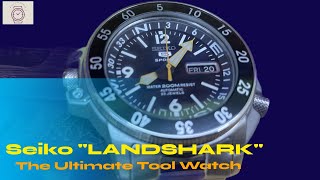 The Seiko quotLANDSHARKquot The ultimate tool watch Discontinued get one before they are all gone [upl. by Aloiv]