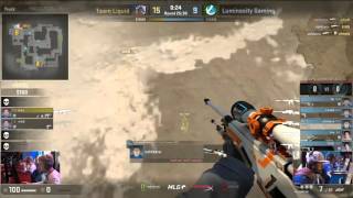 UNBELIEVABLE Jumping AWP Double Noscope by Luminosity Coldzera vs Liquid at MLG CS GO Major [upl. by Einnej648]