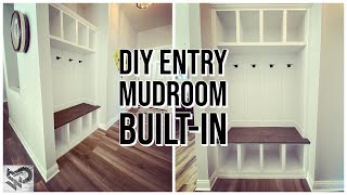 How to Make an Entry Mudroom BuiltIn Part1 [upl. by Baese]