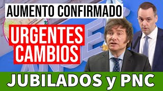 🛑👉URGENTE Gran Cambio y AUMENTO❗ a Jubilados y Pensionados PNC de Anses [upl. by Arraek749]