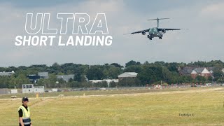 Ultra Short Landing by Embraer C390 Millennium Shocks Everyone at Airshow Display [upl. by Zimmer179]