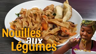 JE FAIS LA RECETTE DES NOUILLES AUX LÉGUMES  recette facile et économe [upl. by Conger]