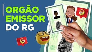 COMO SABER ORGÃO EMISSOR DO RG [upl. by Pastelki]