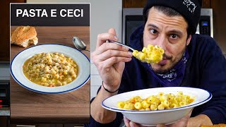 this PASTA with CHICKPEAS is the perfect ITALIAN COMFORT FOOD Pasta e Ceci [upl. by Mandal]