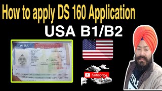 How to fill USA DS160 form online UK india 2024 USA B1B2 Step By Stepstarplus [upl. by Setsero]