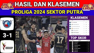 Hasil Proliga 2024 Putra Hari Ini ¬PALEMBANG BANK SUMSEL vs JAKARTA PERTAMINA¬Klasemen Proliga 2024 [upl. by Oiramel698]