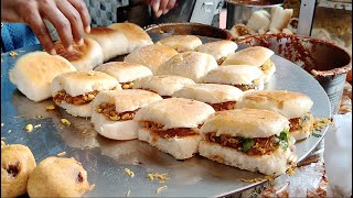 Most Famous Dabeli in Vadodara  500 Dabeli in an hour  Indian Street Food [upl. by Lais]