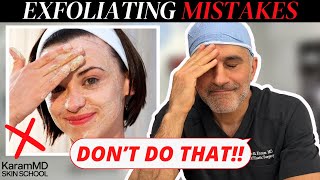 These exfoliation skincare mistakes will harm your skin Save your skin now [upl. by Dodd]