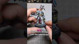 Salamanders Apothecary Biologis Warhammer 40K warhammer40k warhammerminiatures [upl. by Comptom]