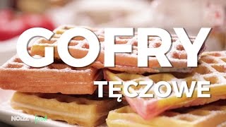 Tęczowe gofry  Noizz Food [upl. by Ahar146]