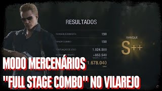 Resident Evil 4 Remake Mercenários Wesker S quotFull Comboquot no Vilarejo [upl. by Neelyahs587]