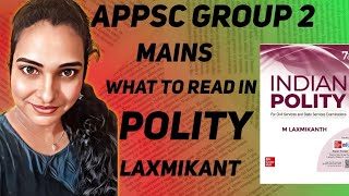 APPSC Group 2 Mains కి LAXMIKANT polity book లో ఏ chapters చదవాలి ll Ankithas arena ll Ankitha [upl. by Blodgett]