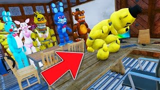 GOLDEN FREDDY POOPS ON HIS TEACHERS DESK PRANK GTA 5 Mods FNAF Funny Moments [upl. by Henghold]