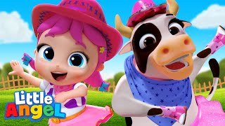 La Vaca Lola English Version  Little Angel Kids Songs amp Nursery Rhymes [upl. by Adlai978]