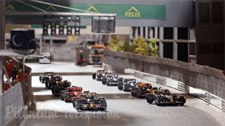 The First Formula One F1 Monaco Grand Prix at the Miniatur Wunderland 2024 [upl. by Ynaiffit]